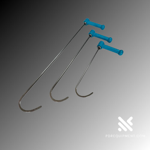 3-Piece 360° Rotating Paintless Dent Repair Rod Set – Hardened Steel Tools