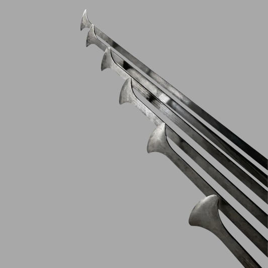 Gold Edition 6-Piece Whale-Tail Dent Repair Rod Set – 40mm Flat Tip, Ultra-Slim Access Tools - PDRequipment.com