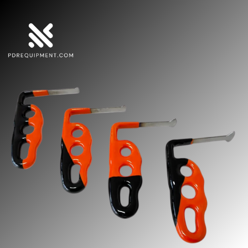 4-Piece 9cm White Steel Whale Tail PDR Tools