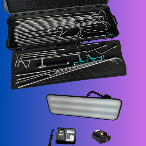 45 pc Master Rod Set + 22 ″ Carbon Fibre LED Light