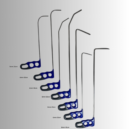 55-Piece Premium PDR Rod Set – Handmade, 360° Rotating Handles, 45+ HRC - PDR Equipment International