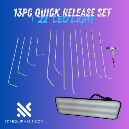 13pc Quick Release Tool Set + 22" Cordless Light