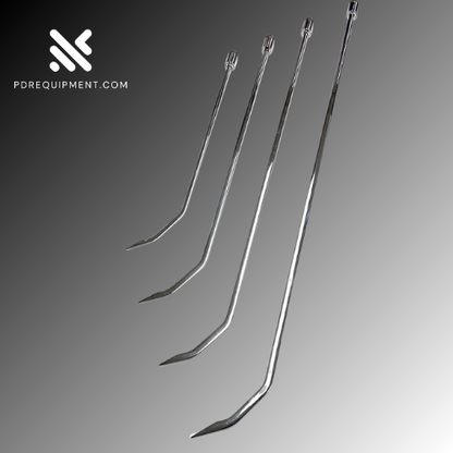 360° Rotatable 4-Piece Double-Curved Steel Dent Repair Rods (45cm, 60cm, 75cm, 90cm)