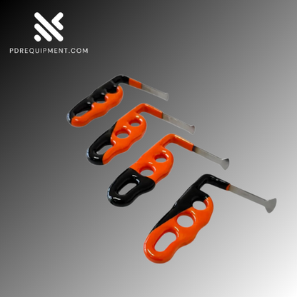 4-Piece 9cm White Steel Whale Tail PDR Tools