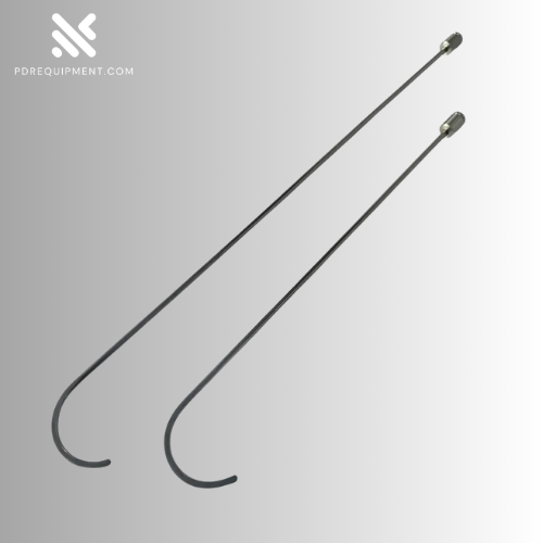 2-Piece 8mm x 50cm & 70cm Hook-Shaped 360° Rotatable PDR Tools - PDR Equipment International