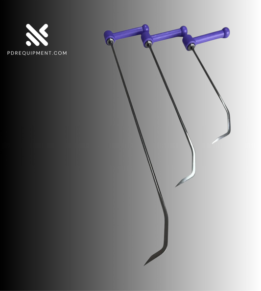 3-Piece 360° Rotating Paintless Dent Repair Rod Set - PDRequipment.com