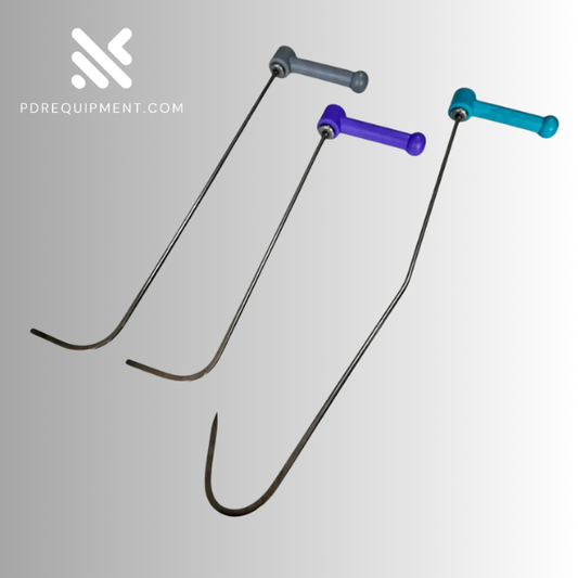 3-Piece 360° Rotating Paintless Dent Repair Rod Set – 8mm Hardened Steel Tools - PDRequipment.com