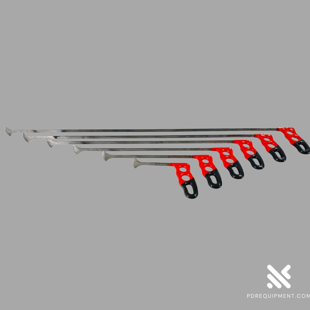 Gold Edition 6-Piece Whale-Tail Dent Repair Rod Set – 40mm Flat Tip, Ultra-Slim Access Tools - PDRequipment.com