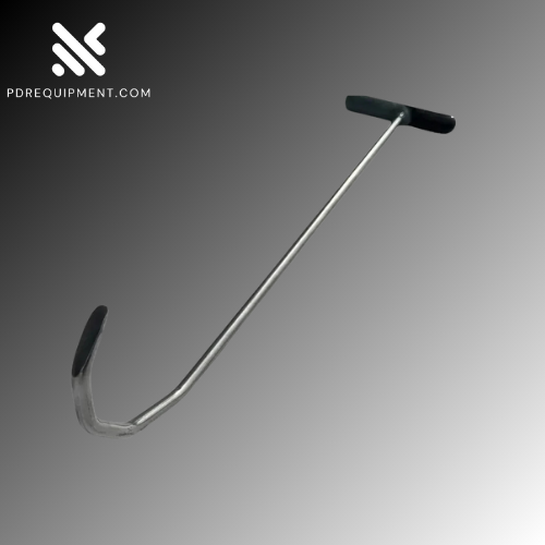 10mm x 60cm Hook-Shaped White Steel PDR Fender Repair Tool – Paintless Dent Repair Rod