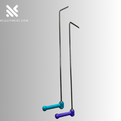 2-Piece 360° Rotating Special Bend Paintless Dent Repair Rod Set – Hardened Steel Tools