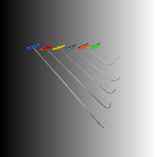 West Coast Edition 6-Piece Sharp Tip Single Bend White Steel PDR Tools - PDRequipment.com