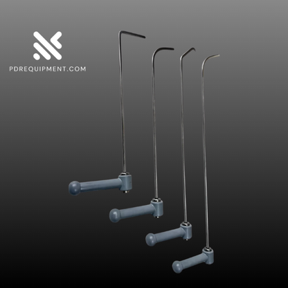 The Johnson 4-Piece 360° Rotating Paintless Dent Repair Rod Set – 8mm Hardened Steel Tools - PDRequipment.com