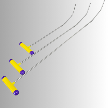 3-Piece Double Bend Round Tip Steel PDR Tools - PDR Equipment International