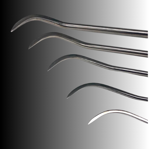 Konyagi Edition 5-Piece Sharp Tip Single Bend White Steel PDR Tools - PDRequipment.com