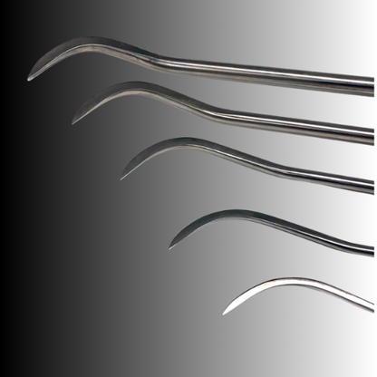 Konyagi Edition 5-Piece Sharp Tip Single Bend White Steel PDR Tools - PDRequipment.com