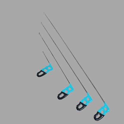 3-Piece Rainbow Arc Whale-Tail Rod Set with 40mm Wide Tips - PDRequipment.com