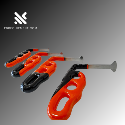 4-Piece 9cm White Steel Whale Tail PDR Tools