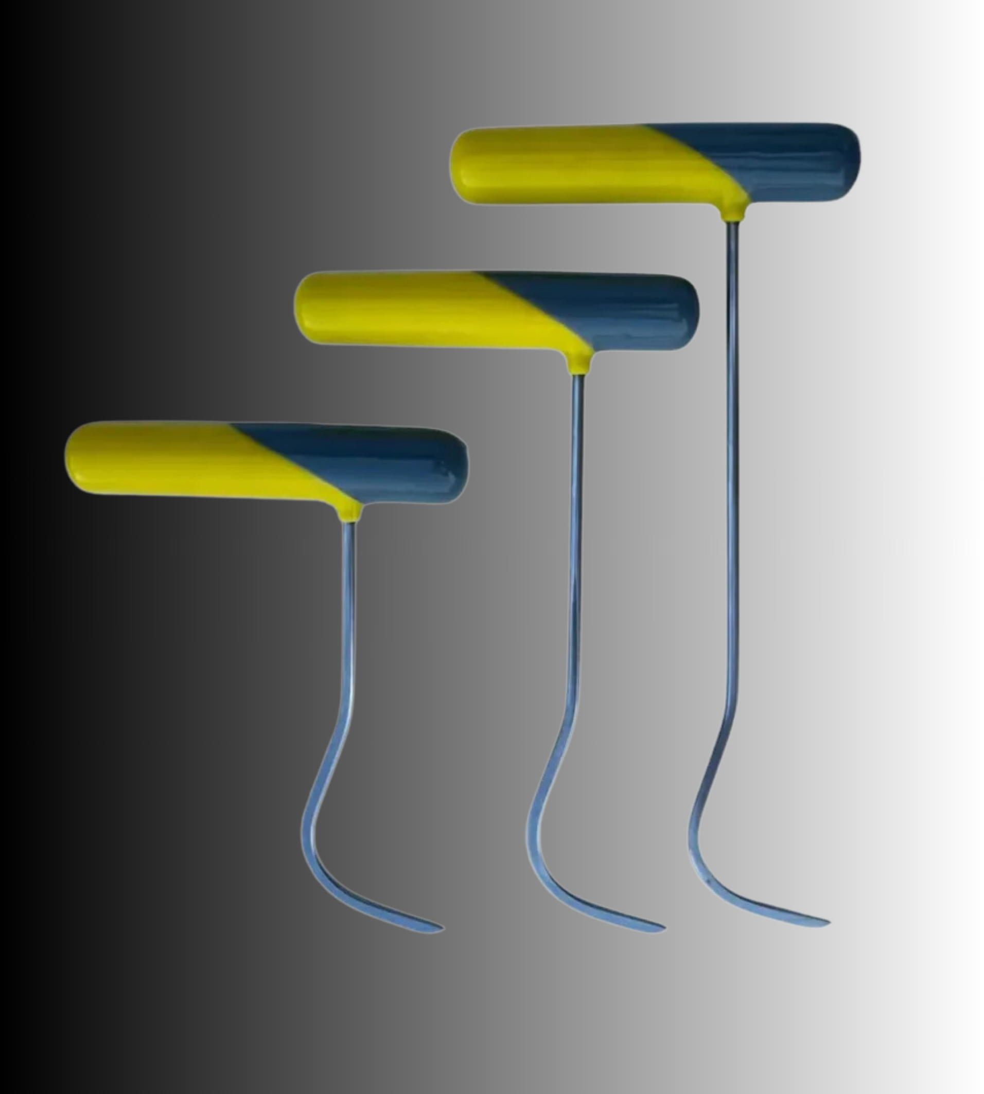 Novo X Edition 3-Piece C-Bend Sharp Tip Steel PDR Tools set - PDRequipment.com