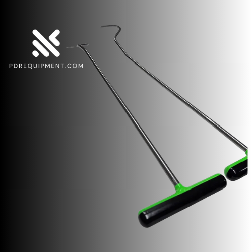 2-Piece C-Bend Sharp Tip White Steel PDR Tools - PDR Equipment International