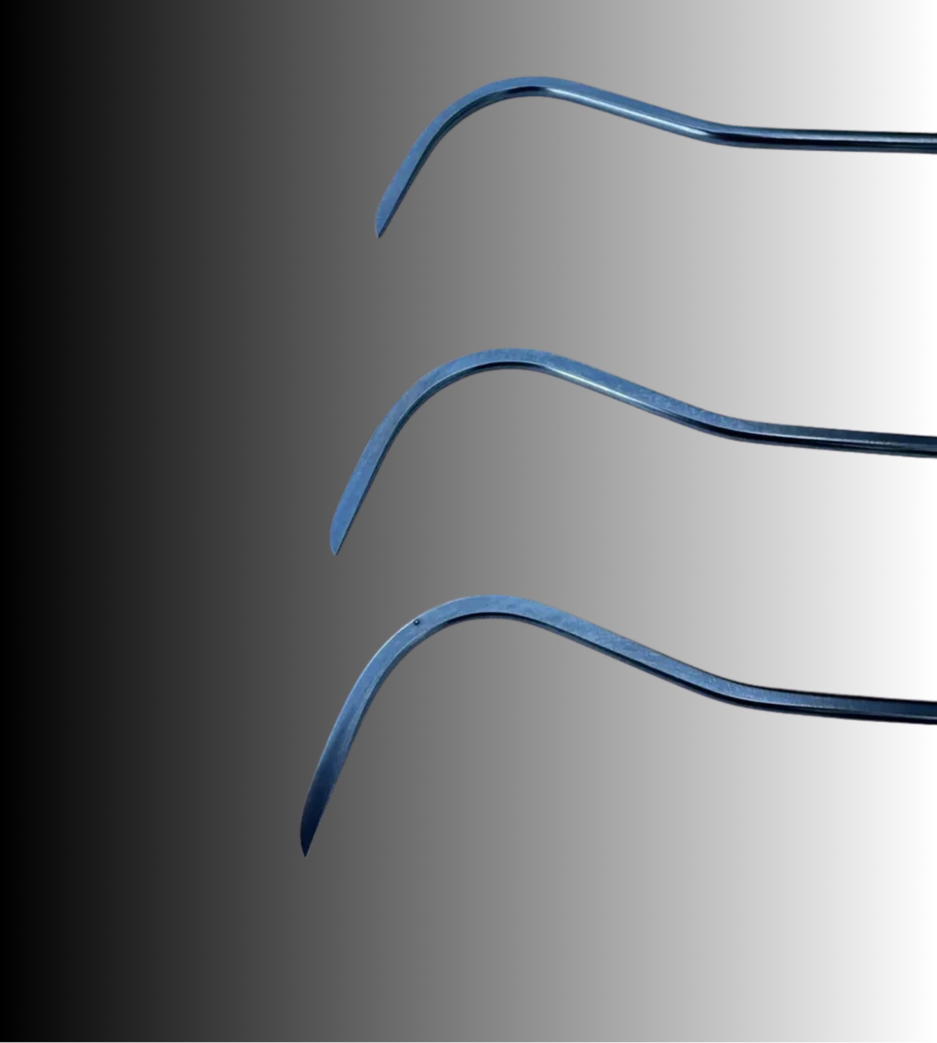 Novo X Edition 3-Piece C-Bend Sharp Tip Steel PDR Tools set - PDRequipment.com