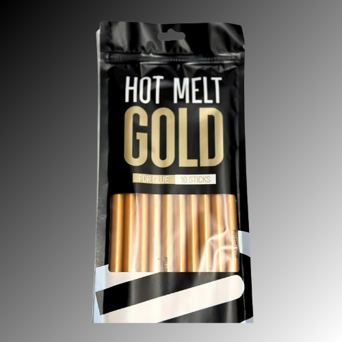 Hot Melt Gold Glue – Pack of 10 Sticks